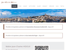 Tablet Screenshot of etude-hidoux.com